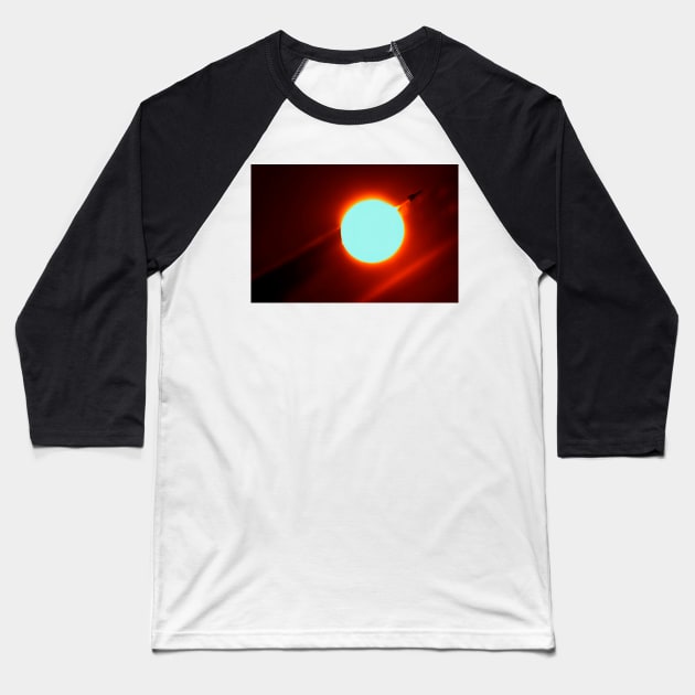 Vulcan Sunburst Baseball T-Shirt by captureasecond